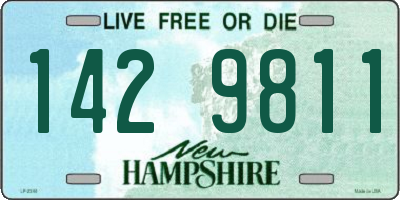 NH license plate 1429811
