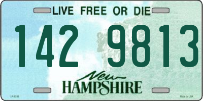 NH license plate 1429813