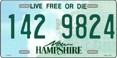 NH license plate 1429824
