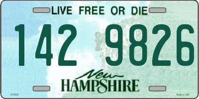 NH license plate 1429826