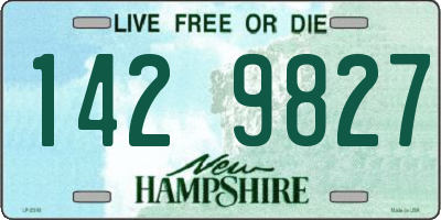 NH license plate 1429827