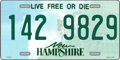 NH license plate 1429829