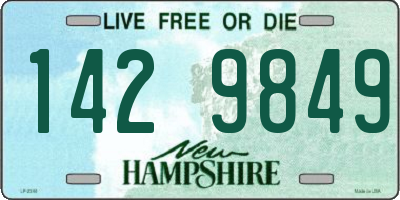 NH license plate 1429849