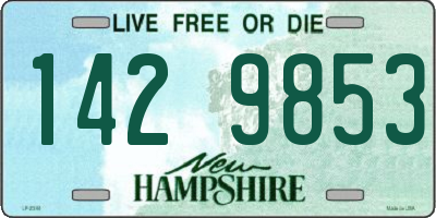 NH license plate 1429853