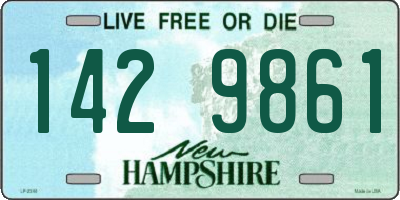 NH license plate 1429861