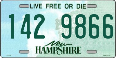 NH license plate 1429866