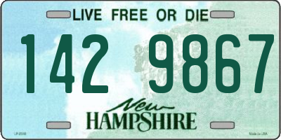 NH license plate 1429867