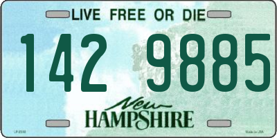 NH license plate 1429885