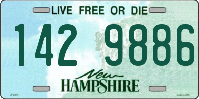 NH license plate 1429886