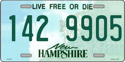 NH license plate 1429905