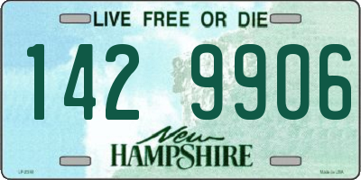 NH license plate 1429906