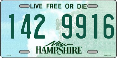 NH license plate 1429916
