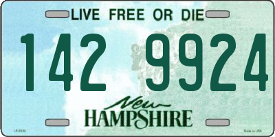 NH license plate 1429924