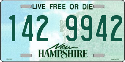 NH license plate 1429942