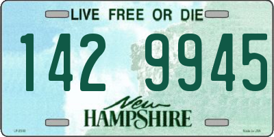 NH license plate 1429945