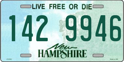 NH license plate 1429946