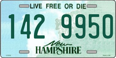 NH license plate 1429950