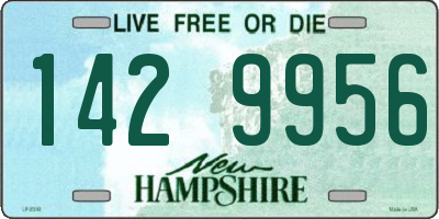 NH license plate 1429956