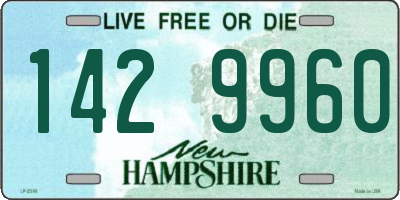 NH license plate 1429960