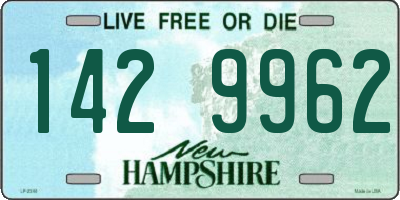 NH license plate 1429962