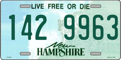 NH license plate 1429963