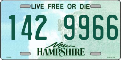 NH license plate 1429966