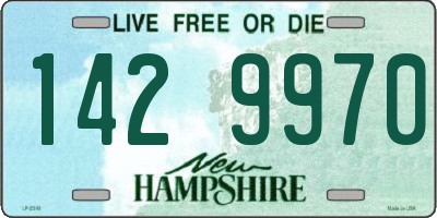 NH license plate 1429970