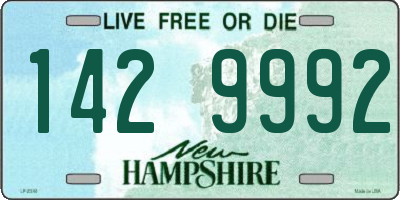 NH license plate 1429992