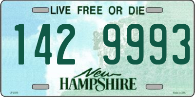 NH license plate 1429993