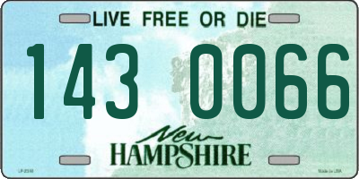 NH license plate 1430066