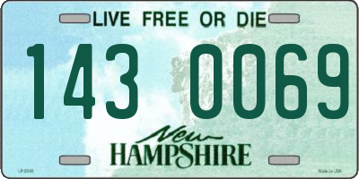 NH license plate 1430069