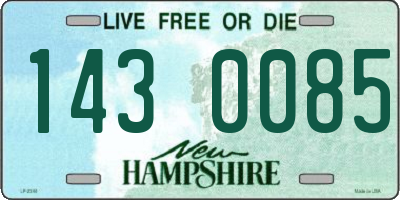 NH license plate 1430085