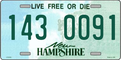 NH license plate 1430091
