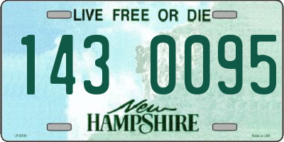 NH license plate 1430095