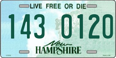 NH license plate 1430120