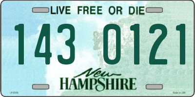 NH license plate 1430121
