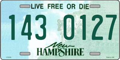 NH license plate 1430127
