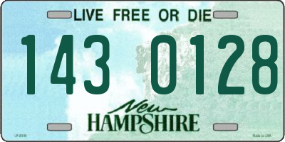 NH license plate 1430128