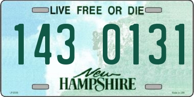 NH license plate 1430131