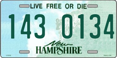 NH license plate 1430134