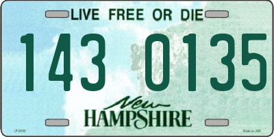 NH license plate 1430135