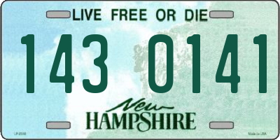 NH license plate 1430141