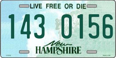 NH license plate 1430156