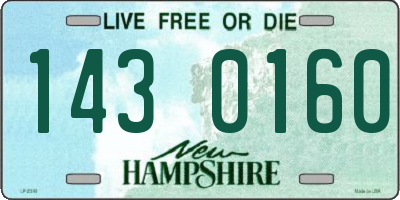NH license plate 1430160