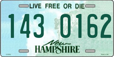 NH license plate 1430162