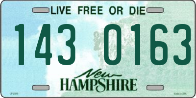 NH license plate 1430163