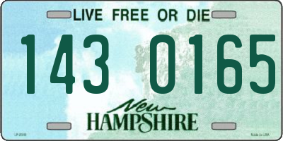 NH license plate 1430165