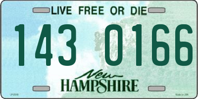 NH license plate 1430166