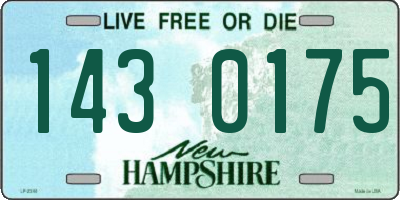 NH license plate 1430175