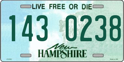 NH license plate 1430238